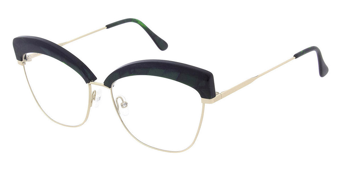 Andy Wolf® 4804 AW 4804 04 57 - Green/Greygold Eyeglasses