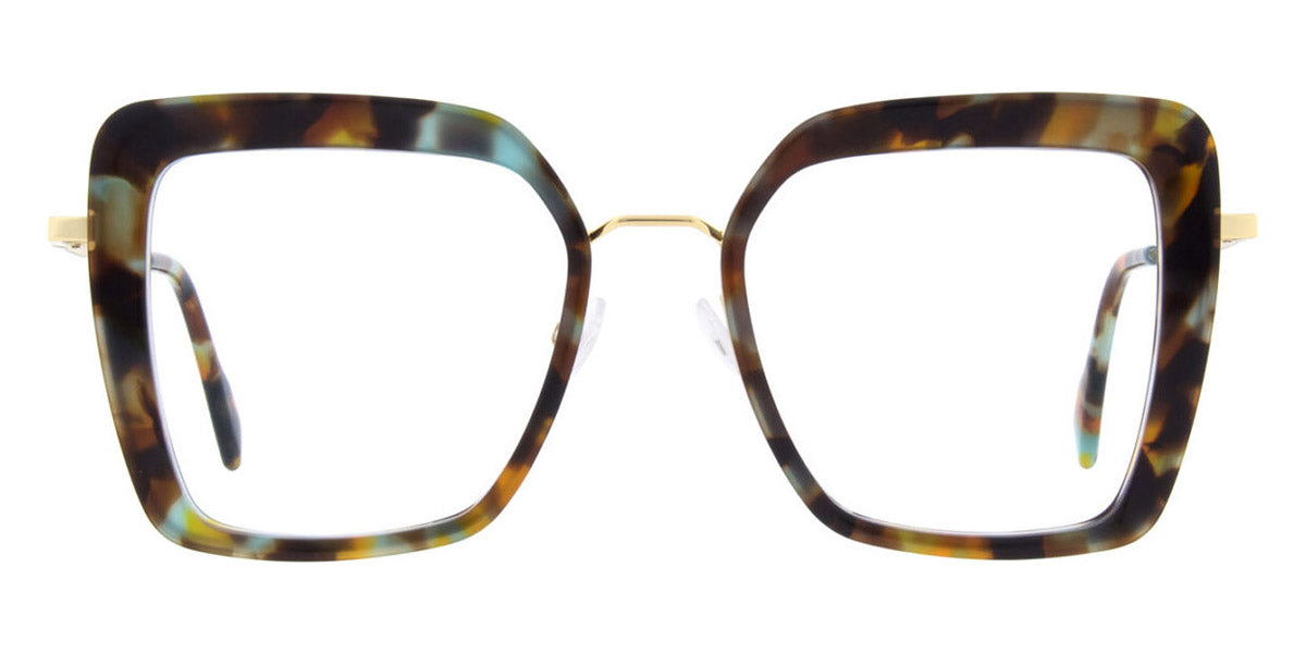 Andy Wolf® 4819 AW 4819 06 51 - Teal/Gold Eyeglasses