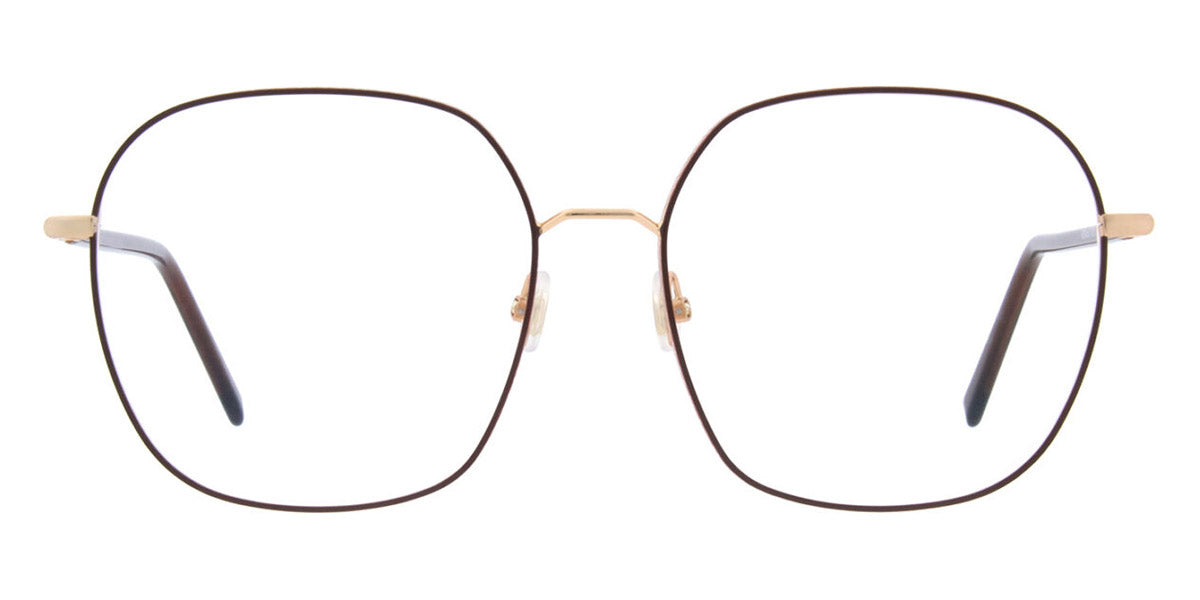 Andy Wolf® 4824 AW 4824 03 58 - Rosegold/Brown Eyeglasses