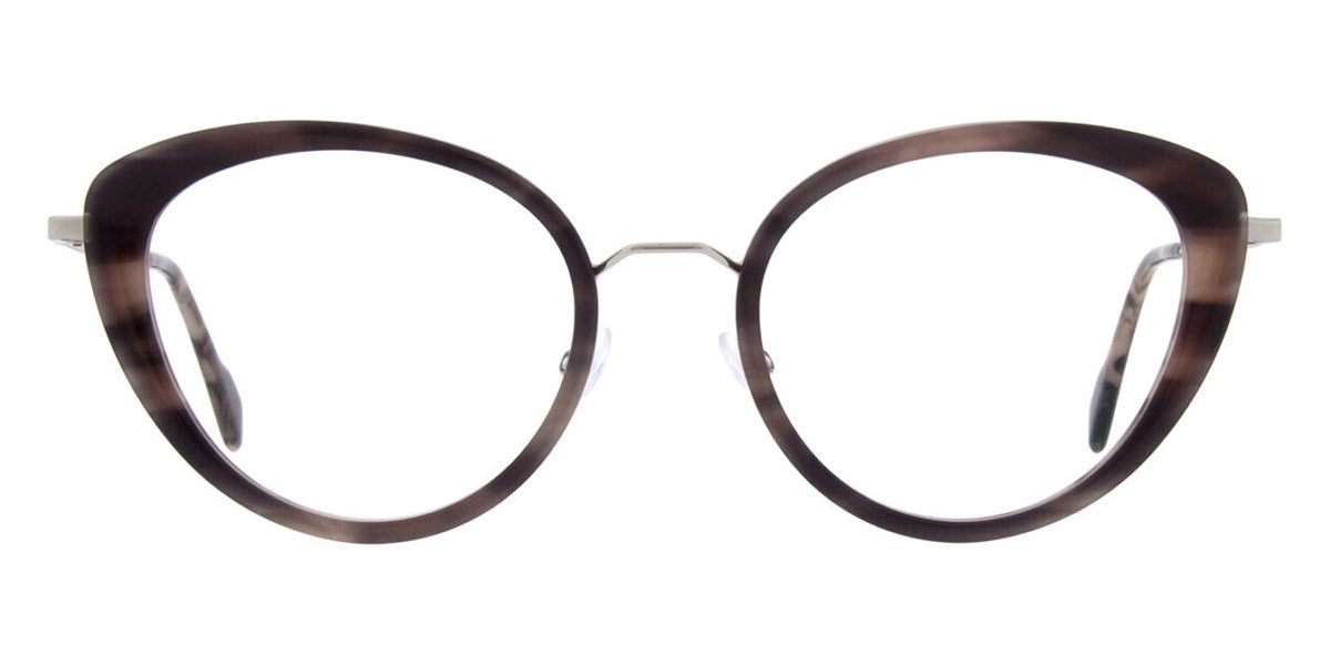 Andy Wolf® 4830 AW 4830 03 54 - Brown/Silver Eyeglasses