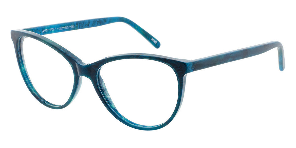 Andy Wolf® 5023 AW 5023 U 55 - Teal U Eyeglasses