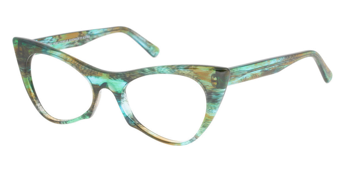 Andy Wolf® 5028 AW 5028 G 53 - Green/Brown G Eyeglasses