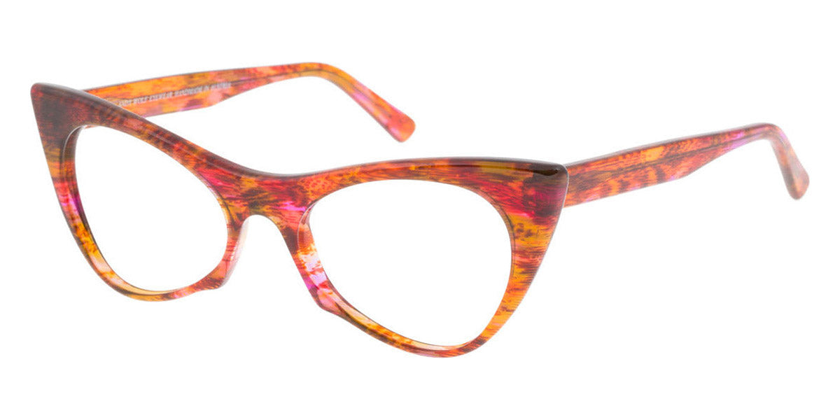 Andy Wolf® 5028 AW 5028 H 53 - Red/Yellow H Eyeglasses