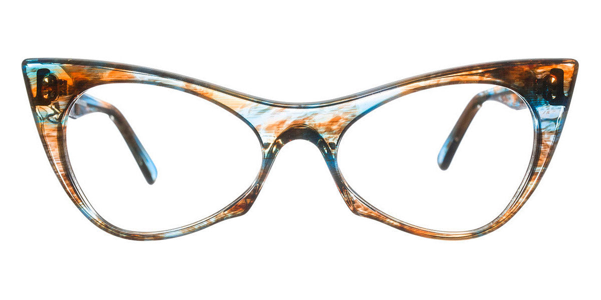 Andy Wolf® 5028 AW 5028 I 53 - Blue/Red I Eyeglasses