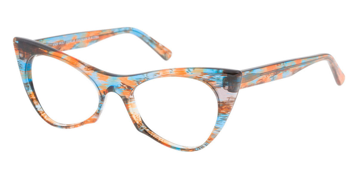 Andy Wolf® 5028 AW 5028 I 53 - Blue/Red I Eyeglasses