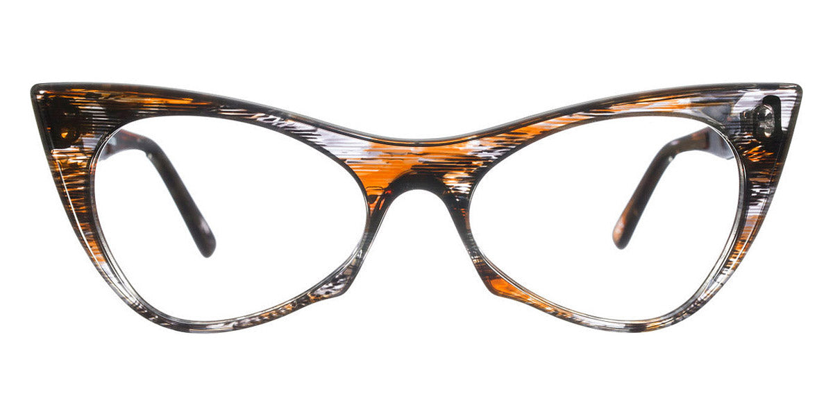 Andy Wolf® 5028 AW 5028 K 53 - Black/Brown K Eyeglasses