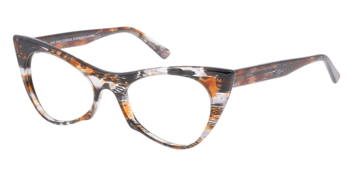 Andy Wolf® 5028 AW 5028 K 53 - Black/Brown K Eyeglasses