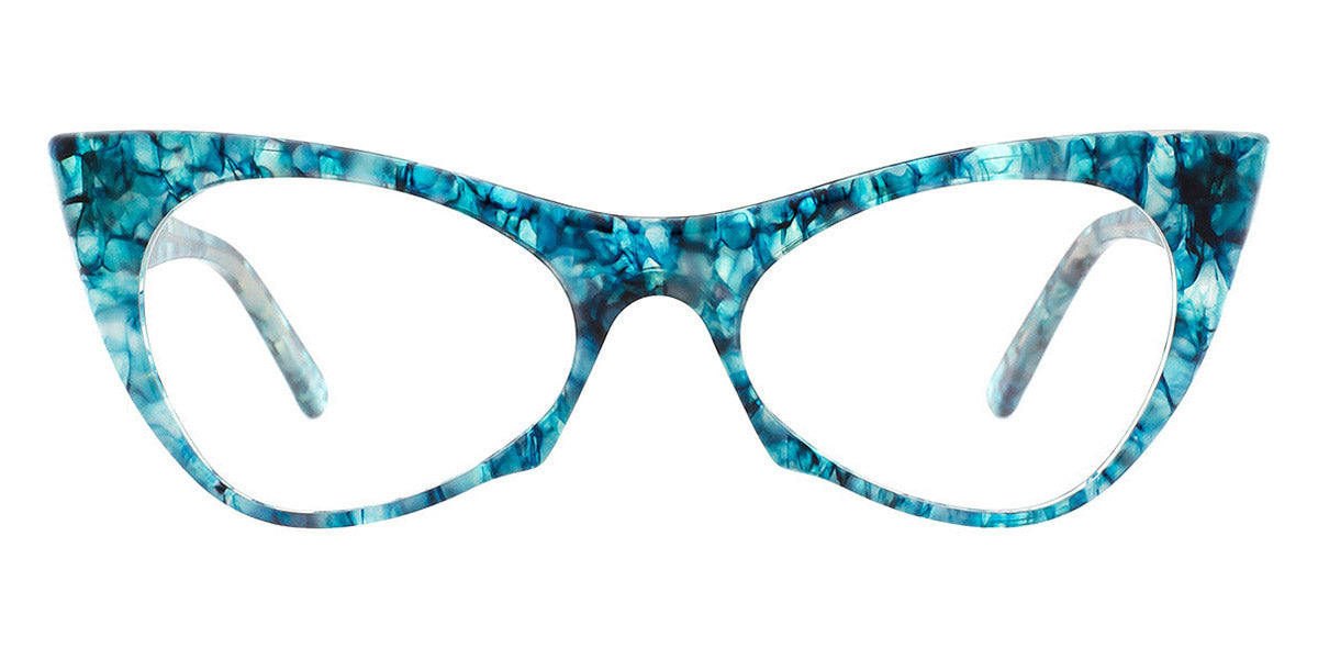 Andy Wolf® 5028 AW 5028 O 53 - Blue/Black O Eyeglasses