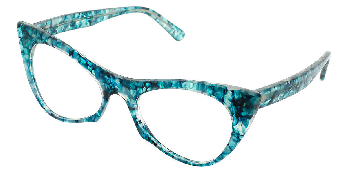 Andy Wolf® 5028 AW 5028 O 53 - Blue/Black O Eyeglasses