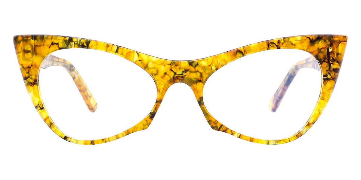 Andy Wolf® 5028 AW 5028 Q 53 - Yellow/Black Q Eyeglasses