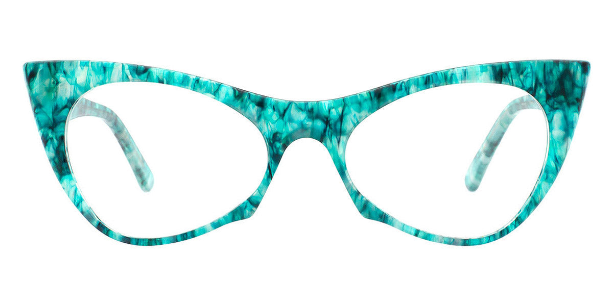 Andy Wolf® 5028 AW 5028 S 53 - Teal/Black S Eyeglasses