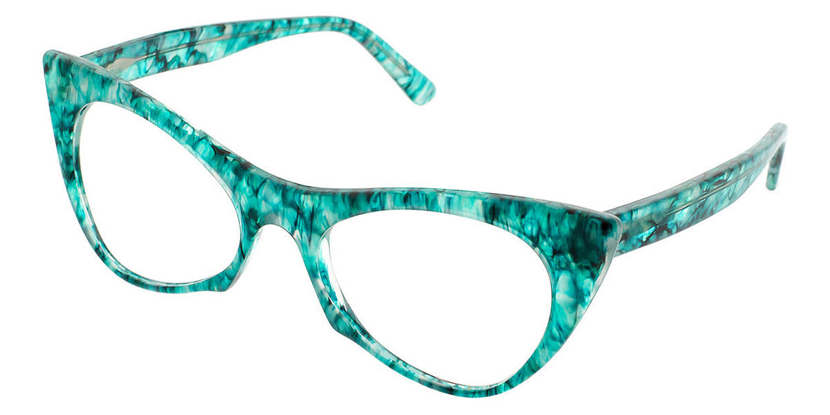 Andy Wolf® 5028 AW 5028 S 53 - Teal/Black S Eyeglasses