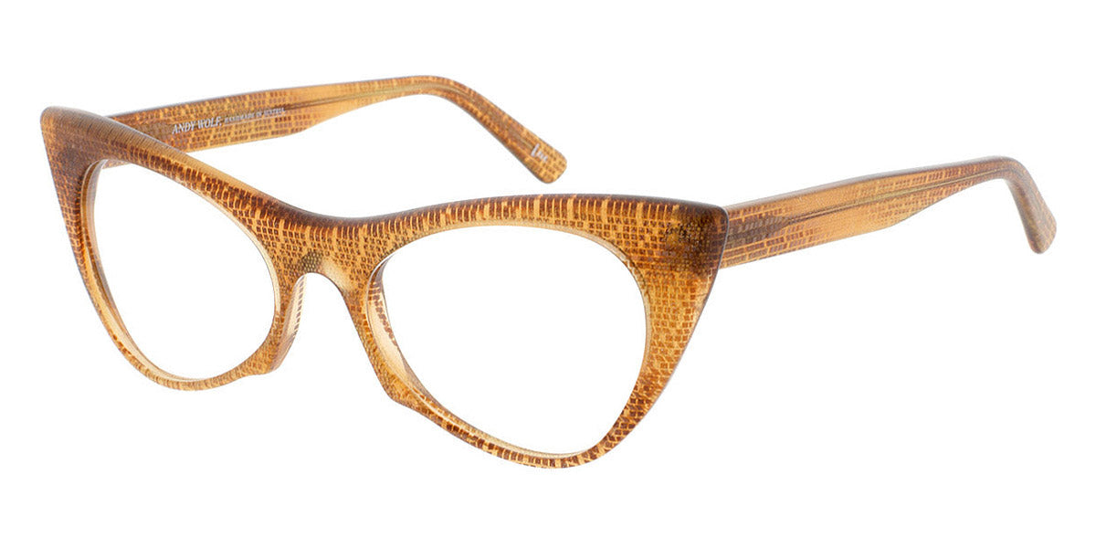 Andy Wolf® 5028 AW 5028 V 53 - Brown V Eyeglasses