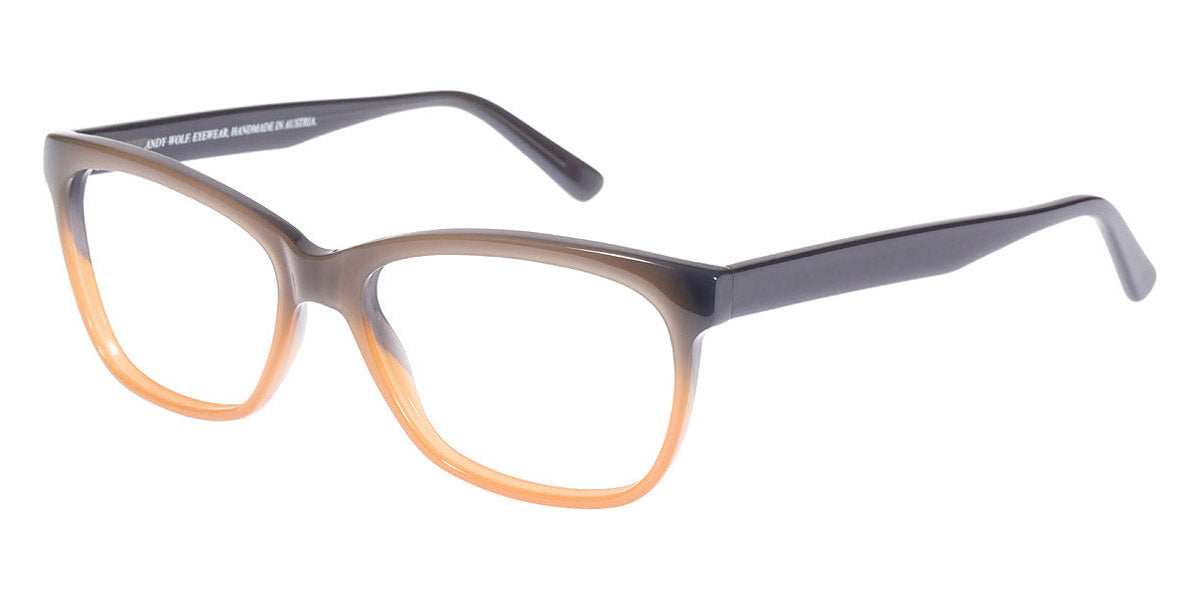 Andy Wolf® 5036 AW 5036 M 55 - Brown/Orange M Eyeglasses