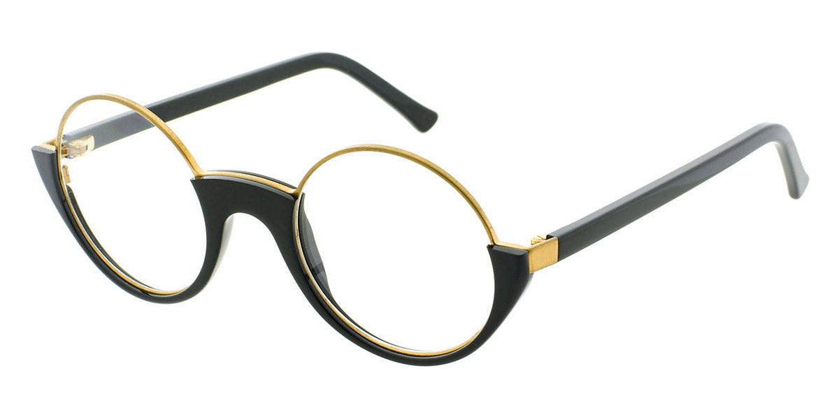 Andy Wolf® 5041 AW 5041 G 47 - Black/Gold G Eyeglasses