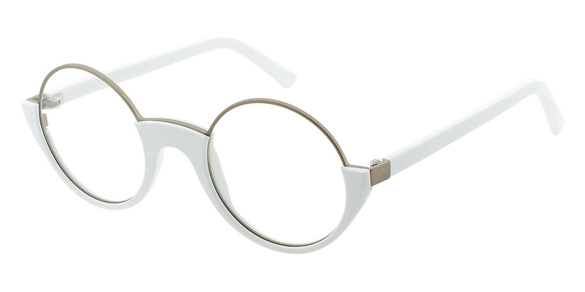 Andy Wolf® 5041 AW 5041 I 47 - White/Silver I Eyeglasses