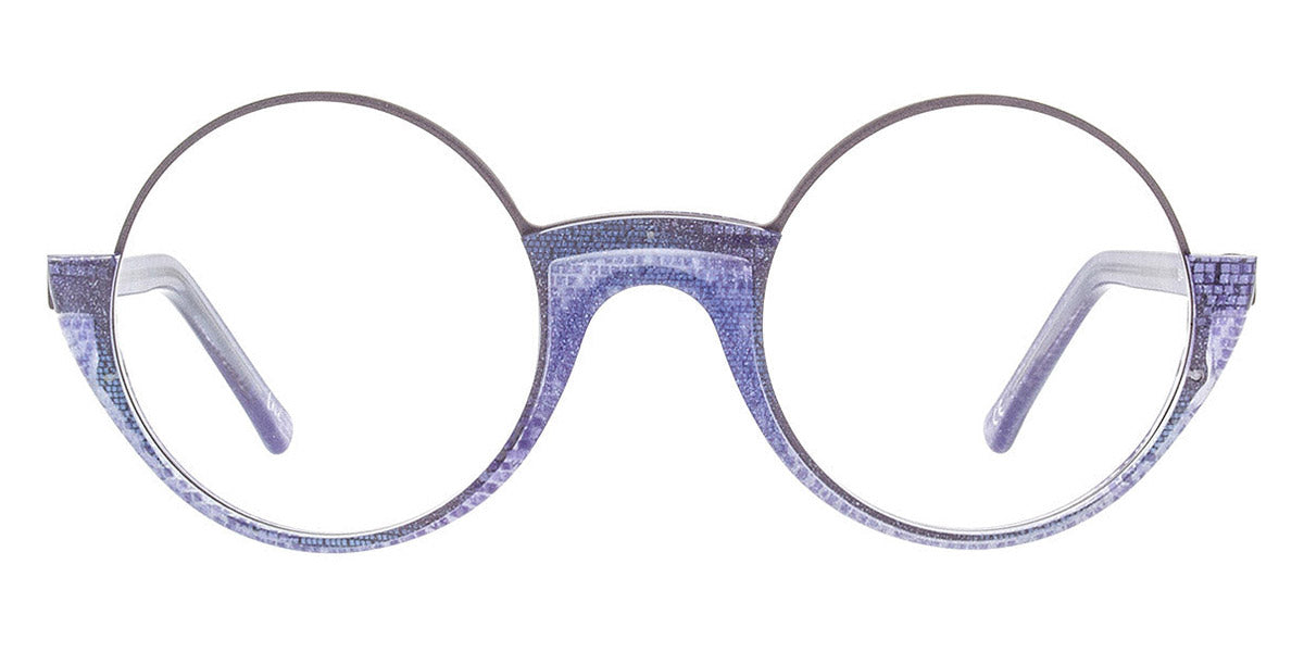 Andy Wolf® 5041 AW 5041 N 47 - Violet/Silver N Eyeglasses