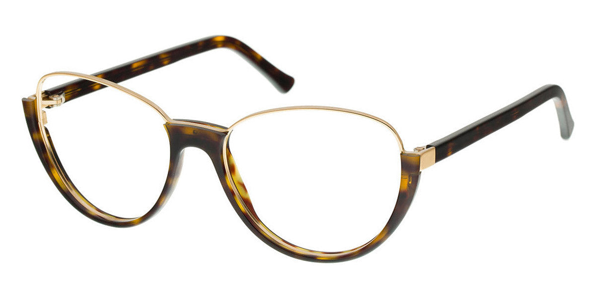 Andy Wolf® 5042 AW 5042 B 54 - Brown/Gold B Eyeglasses