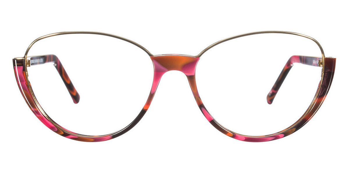 Andy Wolf® 5042 AW 5042 C 54 - Red/Gold C Eyeglasses