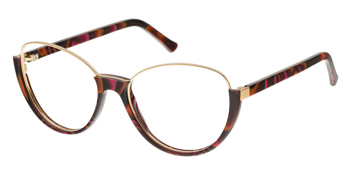 Andy Wolf® 5042 AW 5042 C 54 - Red/Gold C Eyeglasses