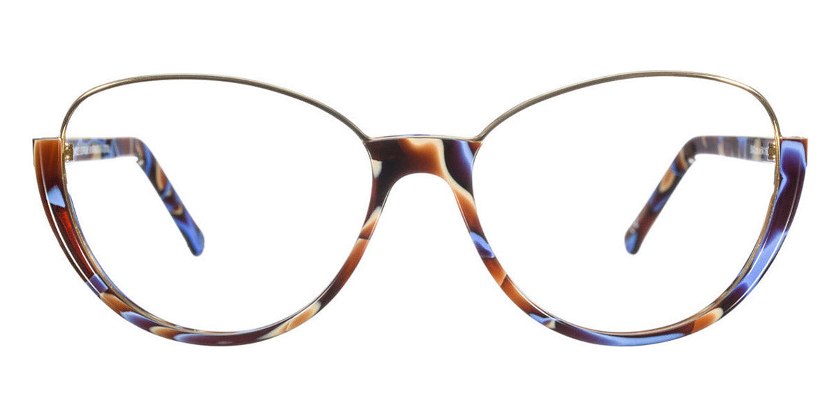 Andy Wolf® 5042 AW 5042 E 54 - Colorful/Gold E Eyeglasses