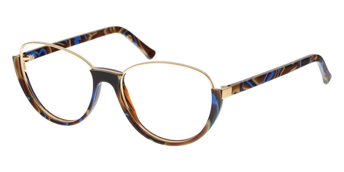 Andy Wolf® 5042 AW 5042 E 54 - Colorful/Gold E Eyeglasses