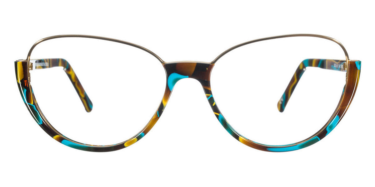 Andy Wolf® 5042 AW 5042 F 54 - Colorful/Gold F Eyeglasses