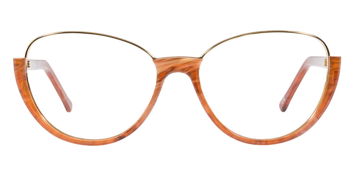 Andy Wolf® 5042 AW 5042 H 54 - Brown/Gold H Eyeglasses