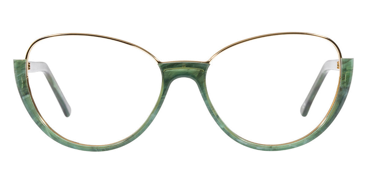 Andy Wolf® 5042 AW 5042 K 54 - Teal/Gold K Eyeglasses