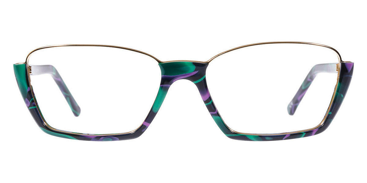 Andy Wolf® 5043 AW 5043 C 53 - Green/Graygold C Eyeglasses