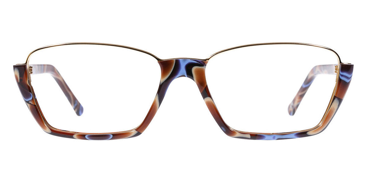 Andy Wolf® 5043 AW 5043 D 53 - Brown/Graygold D Eyeglasses