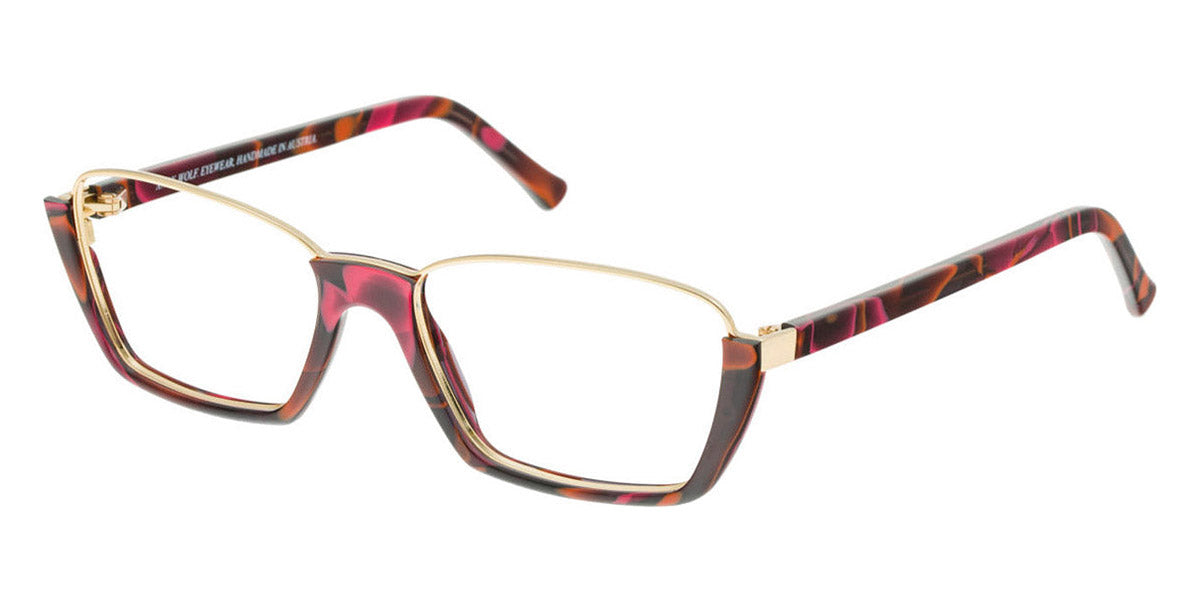 Andy Wolf® 5043 AW 5043 E 53 - Berry/Graygold E Eyeglasses