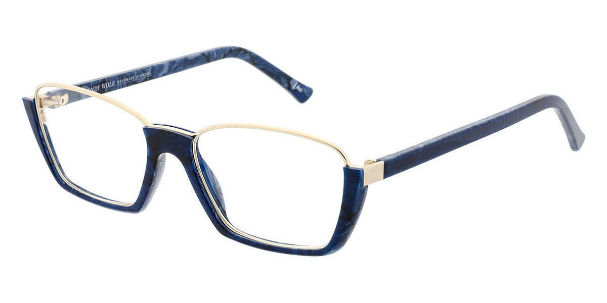 Andy Wolf® 5043 AW 5043 G 53 - Blue/Graygold G Eyeglasses