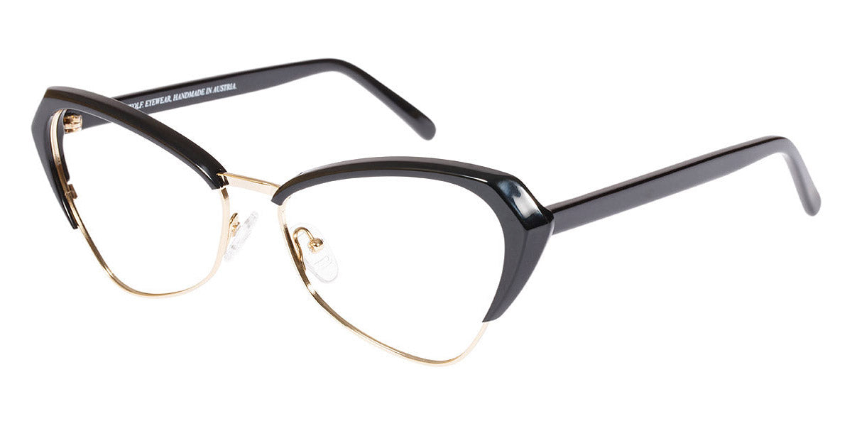 Andy Wolf® 5047 AW 5047 A 57 - Black/Gold A Eyeglasses