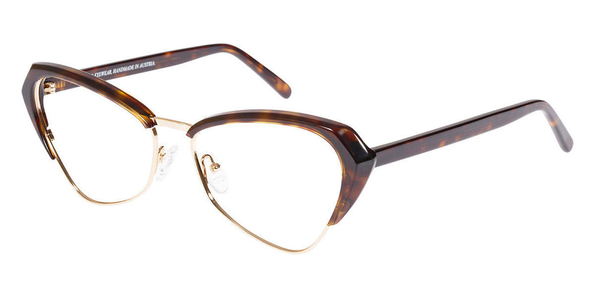 Andy Wolf® 5047 AW 5047 B 57 - Brown/Gold B Eyeglasses