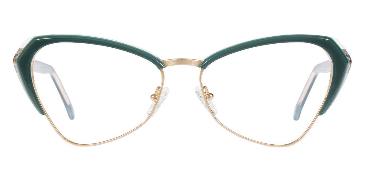 Andy Wolf® 5047 AW 5047 E 57 - Teal/Gold E Eyeglasses