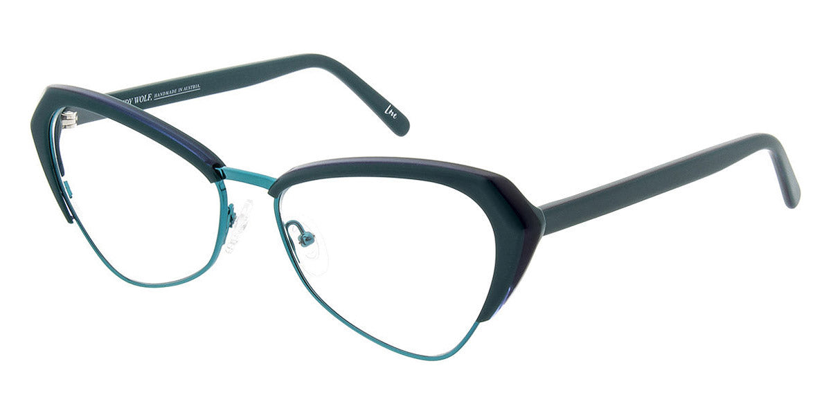 Andy Wolf® 5047 AW 5047 J 57 - Brown/Teal J Eyeglasses