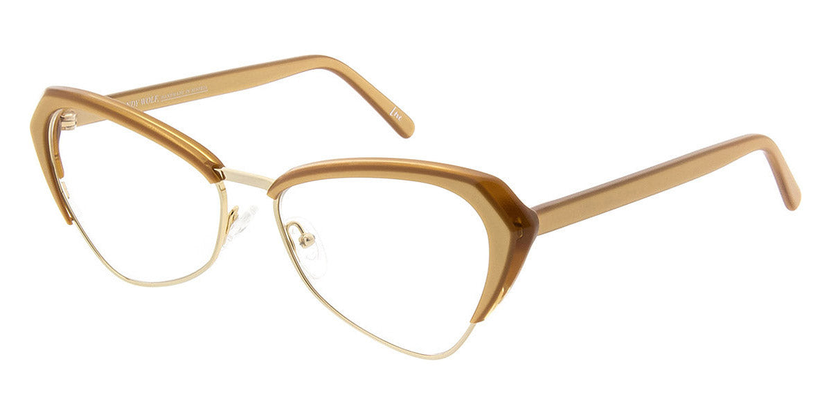 Andy Wolf® 5047 AW 5047 N 57 - Beige/Gold N Eyeglasses