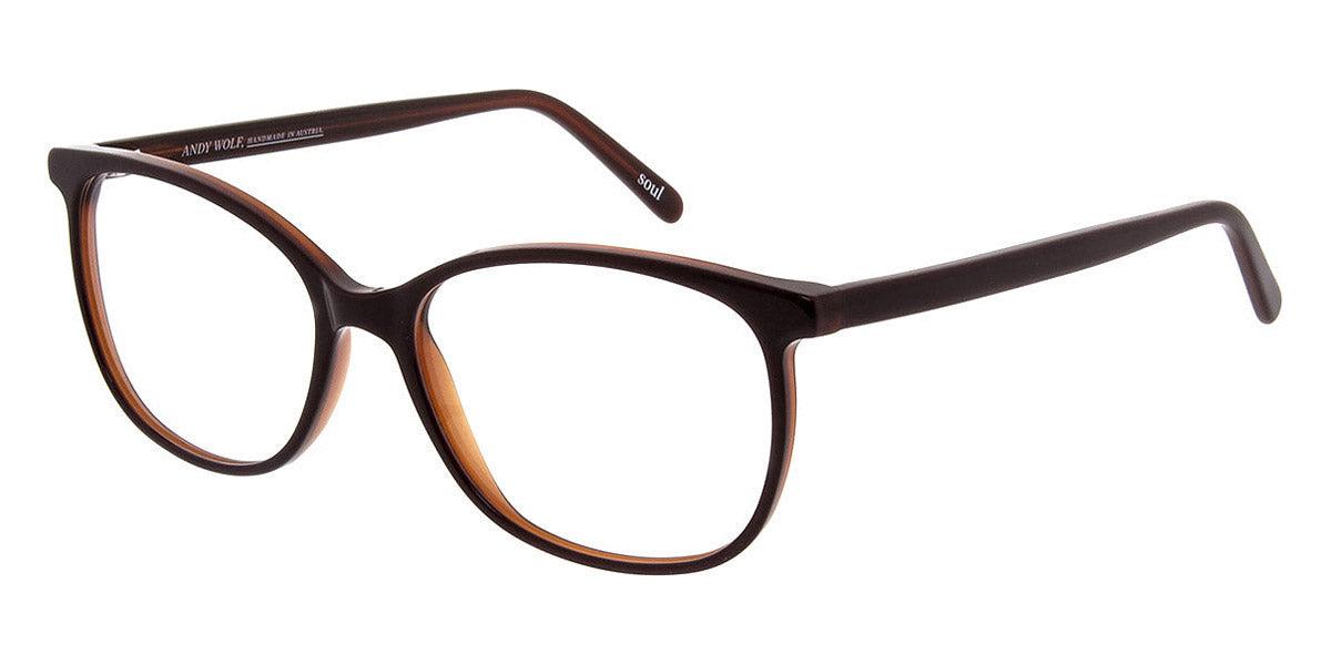 Andy Wolf® 5051 AW 5051 4 54 - Brown 4 Eyeglasses