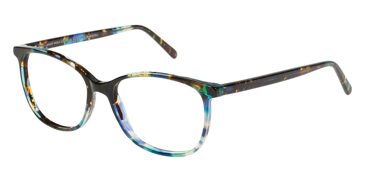 Andy Wolf® 5051 AW 5051 F 54 - Blue/Brown F Eyeglasses