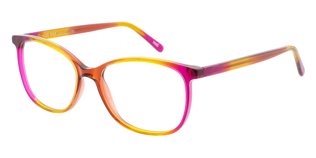 Andy Wolf® 5051 AW 5051 L 54 - Berry/Yellow L Eyeglasses