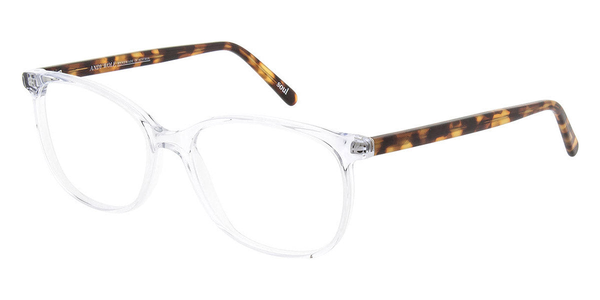 Andy Wolf® 5051 AW 5051 X 54 - Crystal/Brown X Eyeglasses