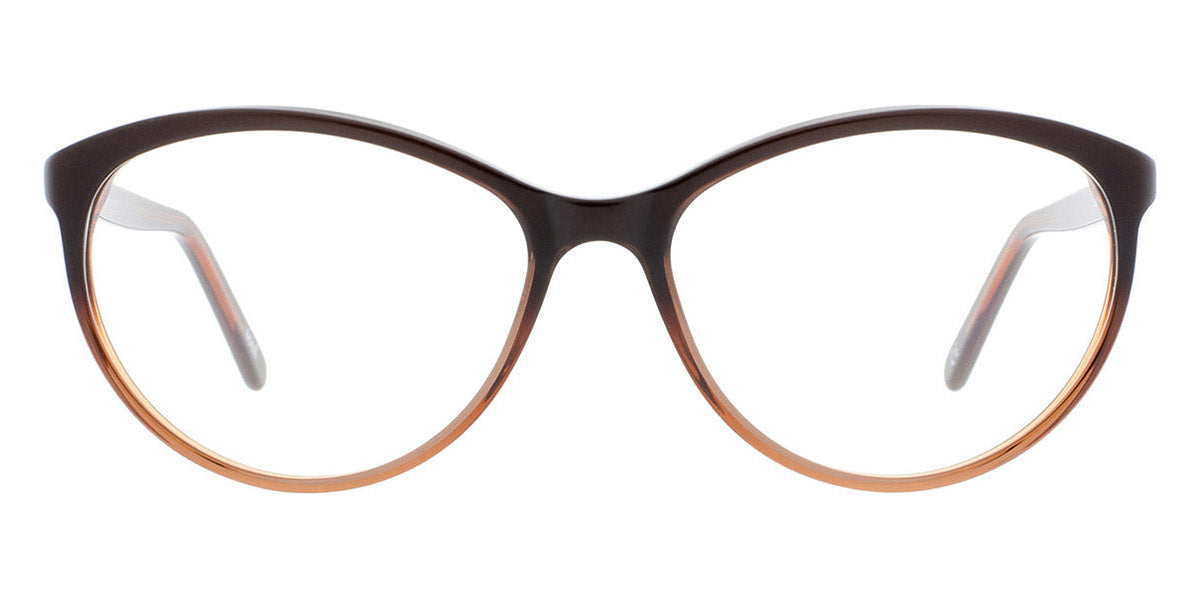 Andy Wolf® 5056 AW 5056 J 54 - Brown/Orange J Eyeglasses