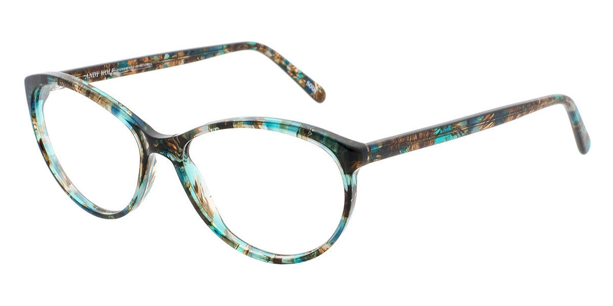 Andy Wolf® 5056 AW 5056 N 54 - Blue/Brown N Eyeglasses