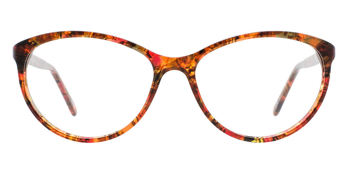 Andy Wolf® 5056 AW 5056 O 54 - Berry/Brown O Eyeglasses