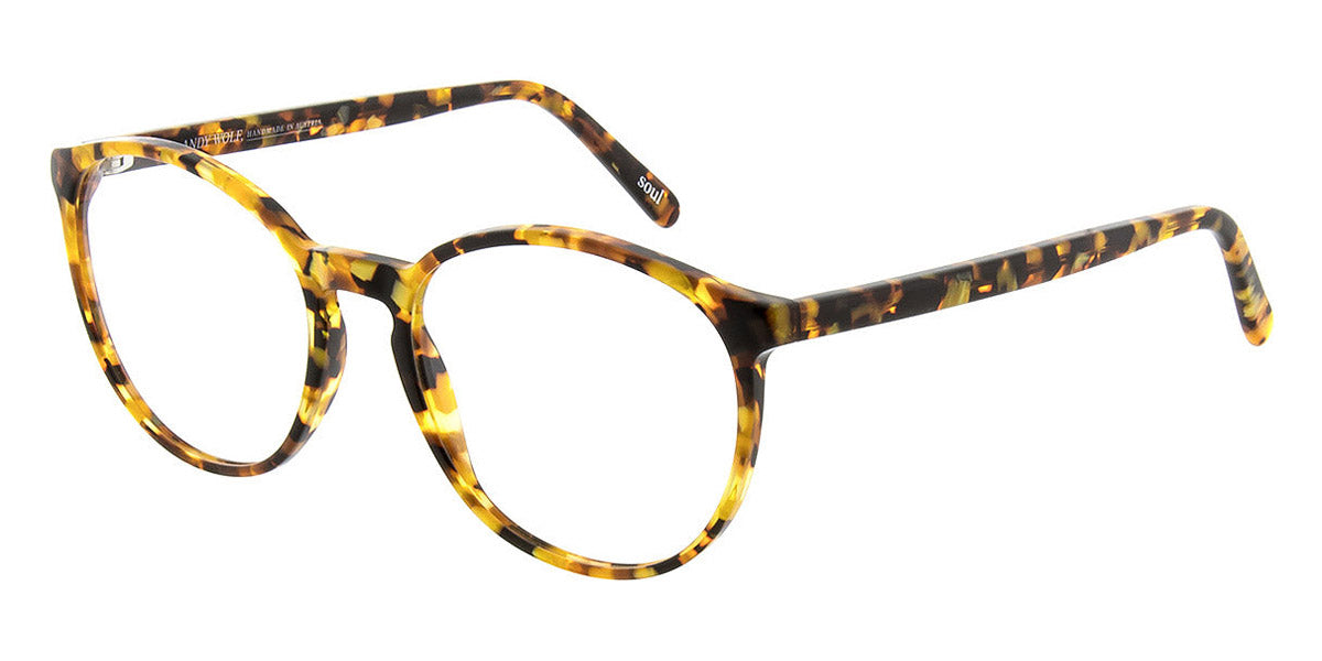 Andy Wolf® 5067 AW 5067 18 52 - Yellow/Brown 18 Eyeglasses