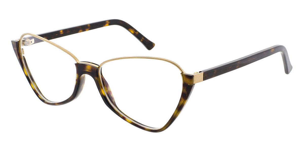 Andy Wolf® 5070 AW 5070 B 57 - Brown/Gold B Eyeglasses