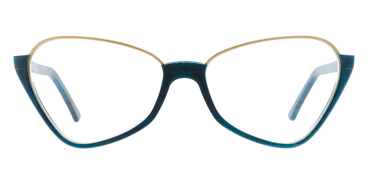 Andy Wolf® 5070 AW 5070 D 57 - Teal/Gold D Eyeglasses