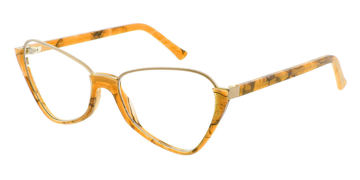 Andy Wolf® 5070 AW 5070 E 57 - Yellow/Graygold E Eyeglasses