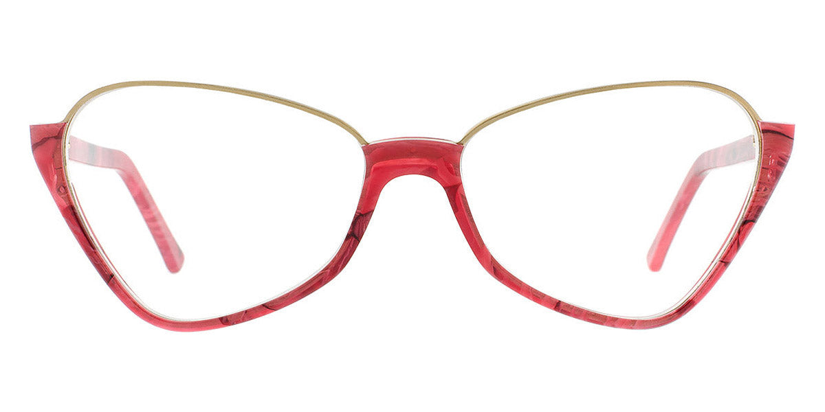 Andy Wolf® 5070 AW 5070 F 57 - Berry/Gold F Eyeglasses